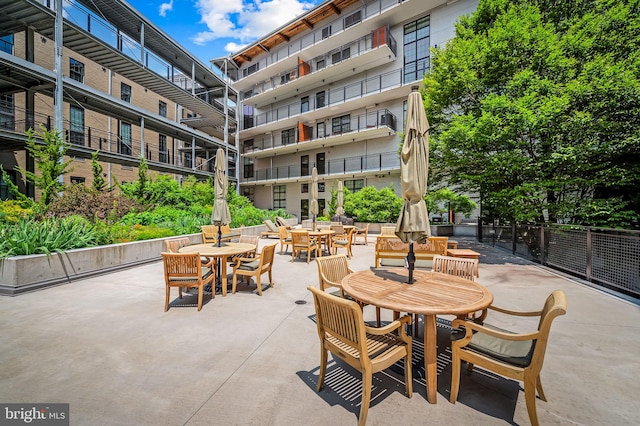 1220 Bank St Unit 304, Baltimore, MD 21202 - view of patio with outdoor dining space