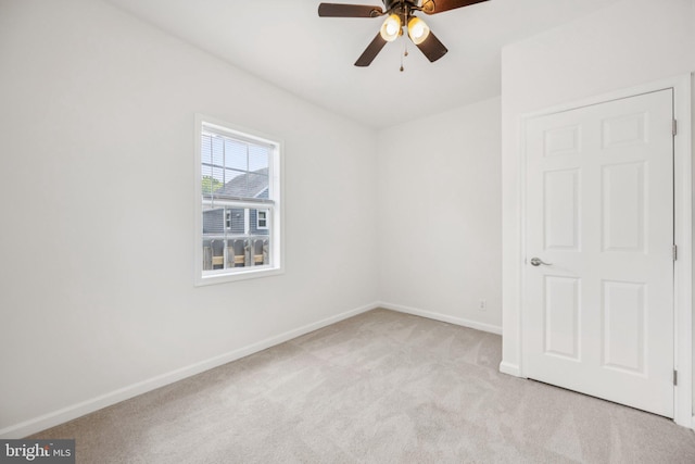 7821 Wendover Ave, Baltimore, MD 21234 - unfurnished bedroom with light colored carpet and ceiling fan