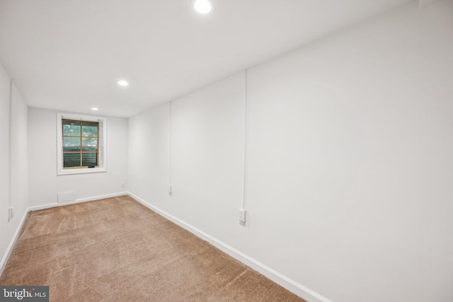 7821 Wendover Ave, Baltimore, MD 21234 - carpeted empty room with recessed lighting and baseboards
