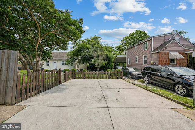 7821 Wendover Ave, Baltimore, MD 21234 - view of patio with a fenced front yard