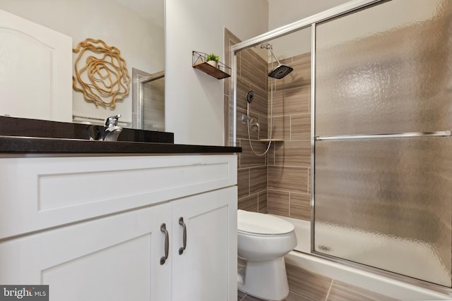 2316 Macis Cir, Warrington, PA 18976 - bathroom featuring toilet, vanity, and tiled shower
