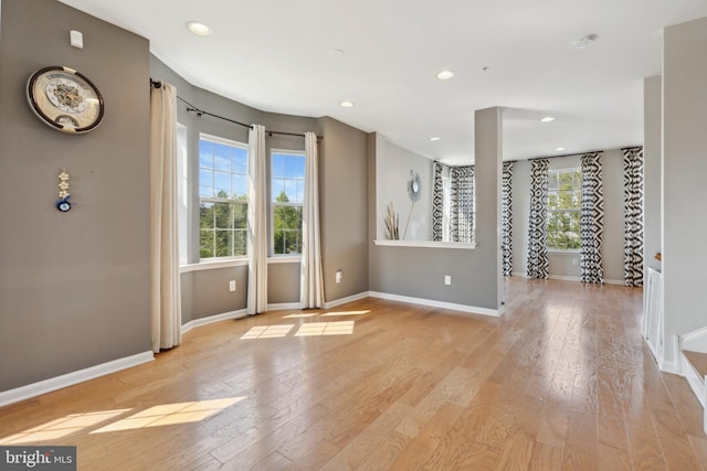 2316 Macis Cir, Warrington, PA 18976 - spare room featuring healthy amount of natural light, baseboards, light wood finished floors, and recessed lighting