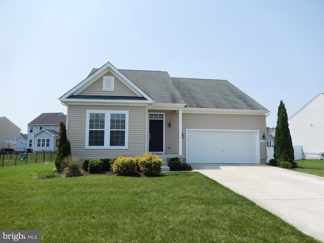 135 Olde Field Dr, Magnolia, DE 19962 - view of front of home with driveway and an attached garage