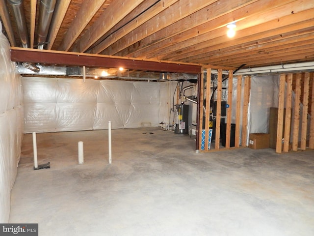 135 Olde Field Dr, Magnolia, DE 19962 - unfinished below grade area featuring gas water heater
