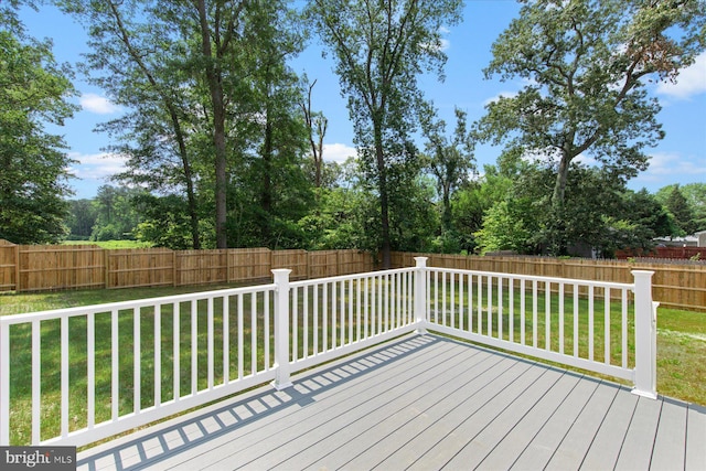 209 S Camden Ave, Fruitland, MD 21826 - wooden deck featuring a fenced backyard