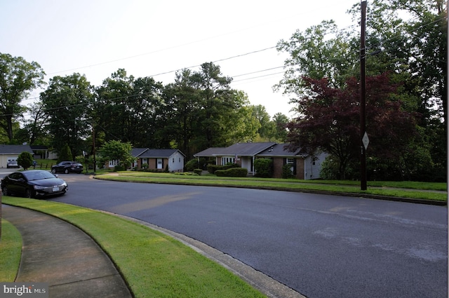 6403 Limerick Ct, Springfield, VA 22152 - view of asphalt road with sidewalks and curbs