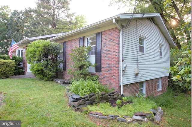 6403 Limerick Ct, Springfield, VA 22152 - view of home's exterior with a lawn and brick siding