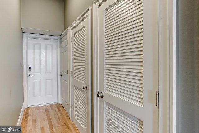 1214 Eutaw Pl, Baltimore, MD 21217 - hallway with light wood-style floors and baseboards