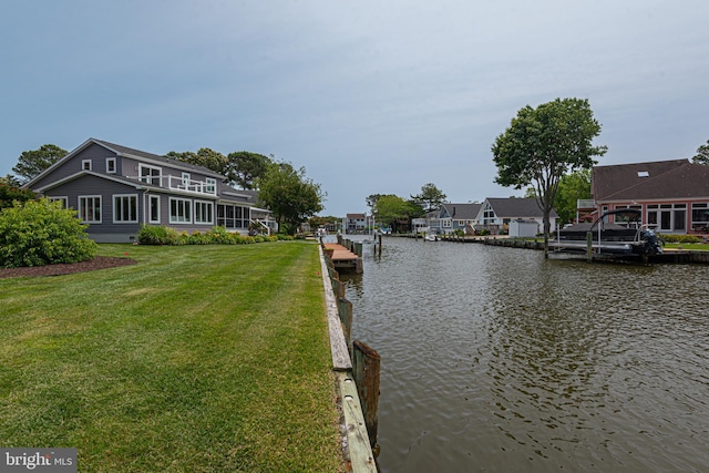 17 Clipper Ct, Ocean Pines, MD 21811 - dock with a water view and a yard