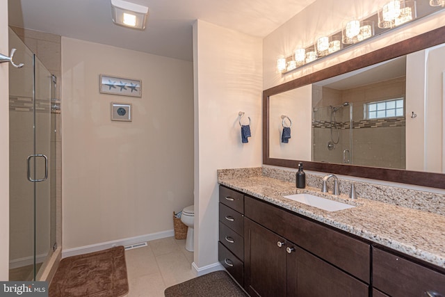 17 Clipper Ct, Ocean Pines, MD 21811 - full bathroom with toilet, a stall shower, vanity, and baseboards