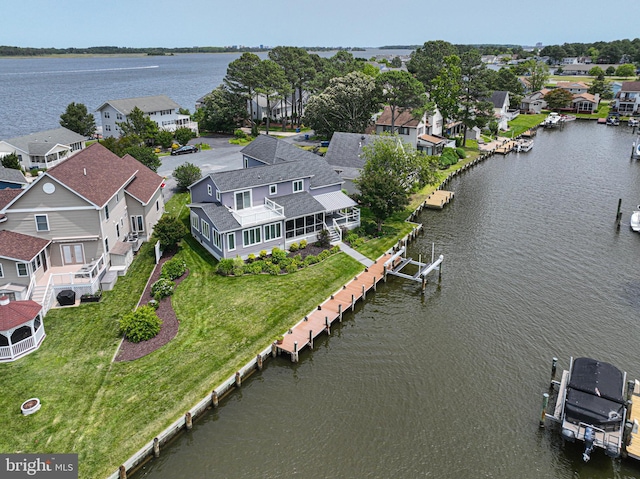 17 Clipper Ct, Ocean Pines, MD 21811 - aerial perspective of suburban area with a large body of water