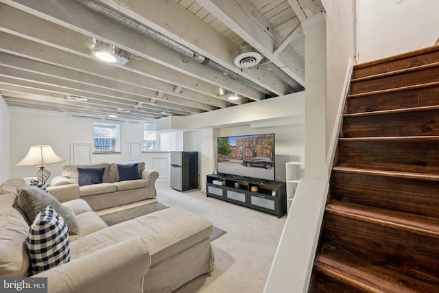 3032 Dillon St, Baltimore, MD 21224 - living room with carpet floors