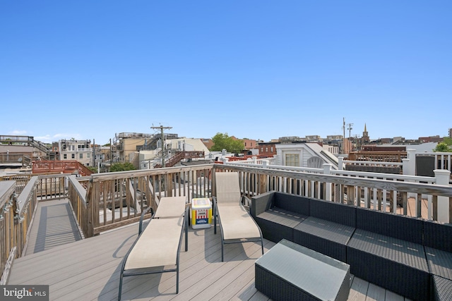 3032 Dillon St, Baltimore, MD 21224 - wooden terrace featuring an outdoor hangout area