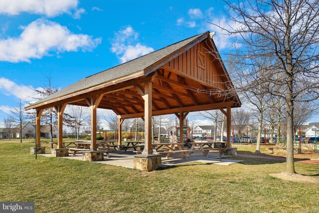 492 Parkland Dr, Stephenson, VA 22656 - view of home's community featuring a gazebo and a yard