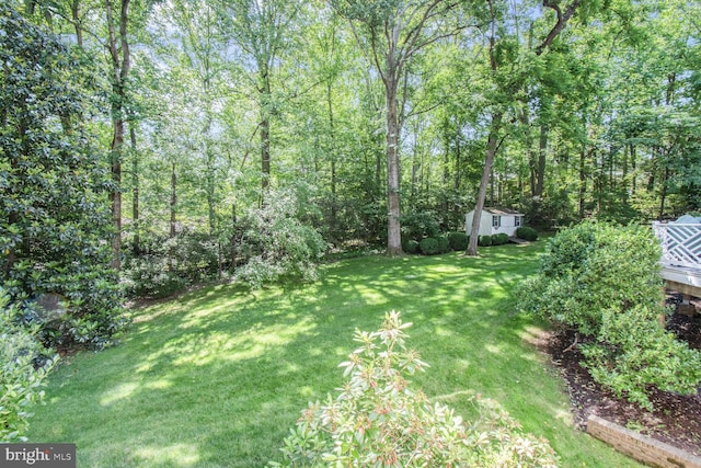 11801 Glen Mill Rd, Potomac, MD 20854 - view of grassy yard featuring an outdoor structure