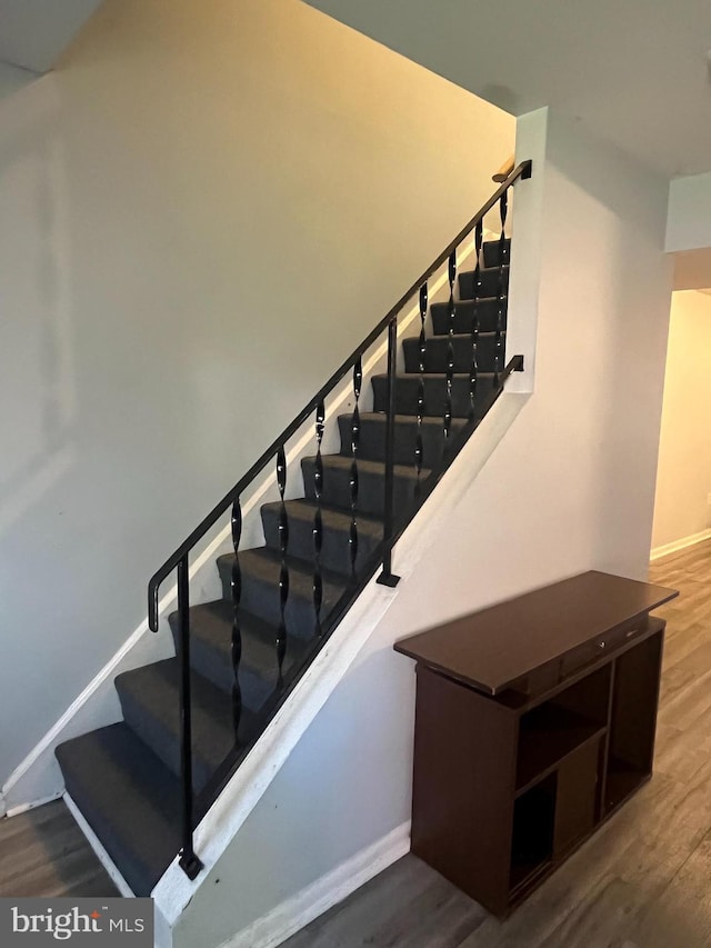 110 S Broadway, Frostburg, MD 21532 - stairway with wood finished floors and baseboards