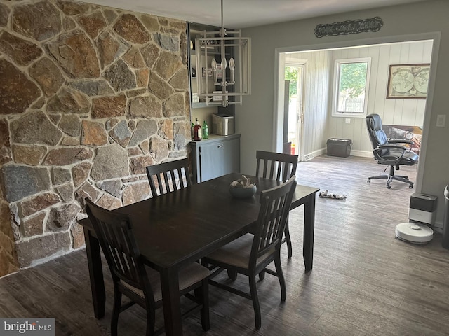 180 E Butler Ave, Vineland, NJ 08360 - dining area with wood finished floors and baseboards