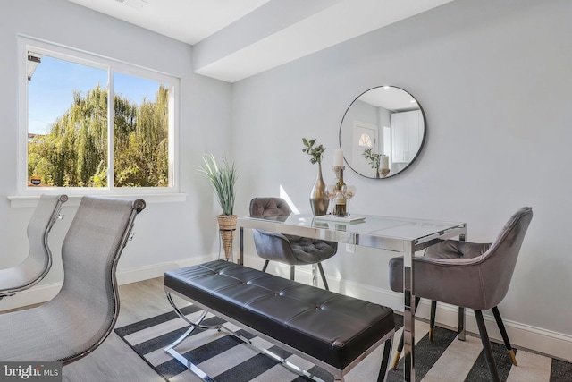 1515 Montana Ave NE, Washington, DC 20018 - dining space with light wood-style flooring and baseboards