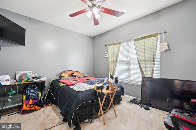 7306 Sudley Ave, Brandywine, MD 20613 - carpeted bedroom with ceiling fan and baseboards