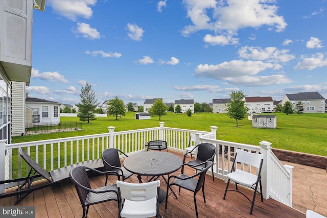7306 Sudley Ave, Brandywine, MD 20613 - wooden terrace with a lawn and outdoor dining area