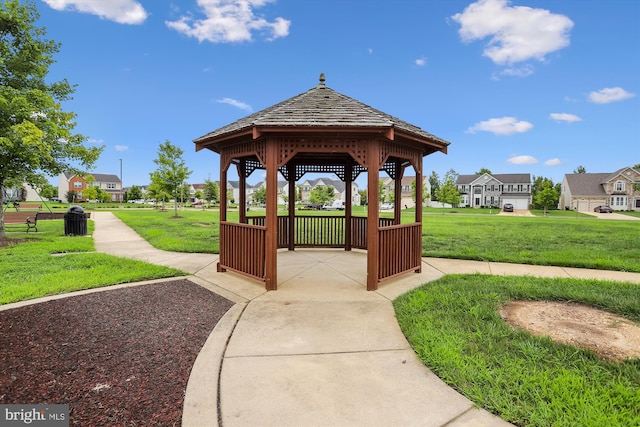 7306 Sudley Ave, Brandywine, MD 20613 - view of home's community featuring a gazebo, a yard, and a residential view