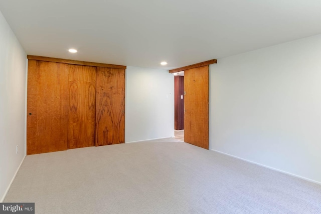 555 Hillcrest Ave, State College, PA 16803 - unfurnished bedroom featuring carpet floors, recessed lighting, a closet, and baseboards