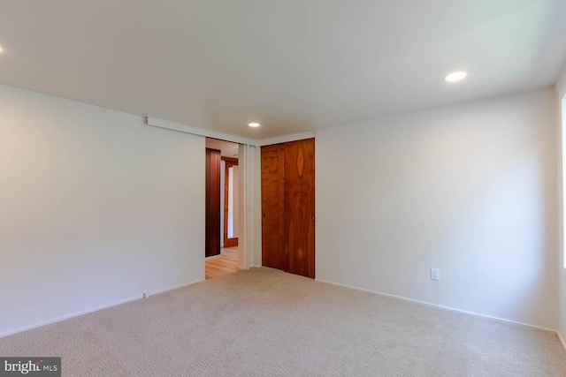555 Hillcrest Ave, State College, PA 16803 - empty room featuring recessed lighting, light colored carpet, and baseboards