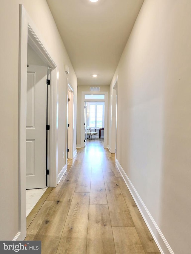 33016 Ethan Allen Dr, Rehoboth Beach, DE 19971 - hall with baseboards and light wood-style floors