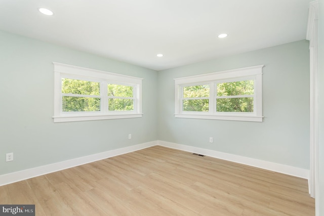 434 Bunker Hill Rd, Halifax, PA 17032 - spare room with baseboards, light wood-style flooring, and recessed lighting