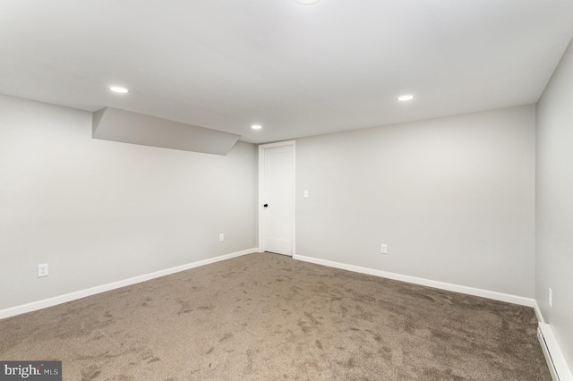 434 Bunker Hill Rd, Halifax, PA 17032 - finished basement featuring carpet flooring, recessed lighting, and baseboards