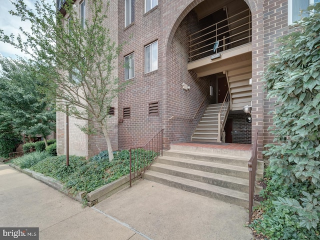 5017 7th Rd S Unit 101, Arlington, VA 22204 - property entrance featuring brick siding