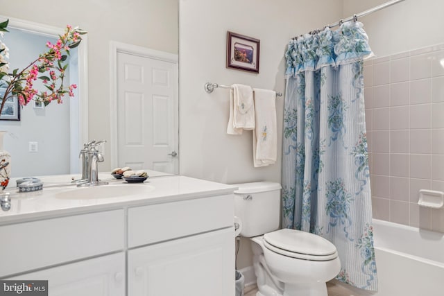 9 Brant Ct, Fredericksburg, VA 22406 - full bath with vanity, shower / bath combo, and toilet