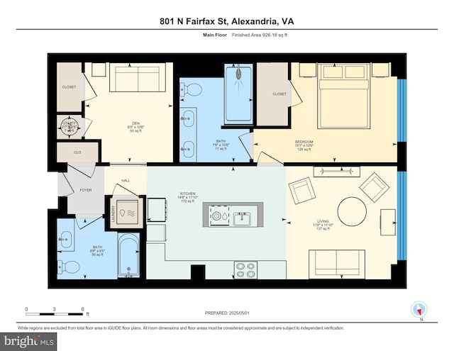 801 N Fairfax St Unit 314, Alexandria, VA 22314 - property floor plan