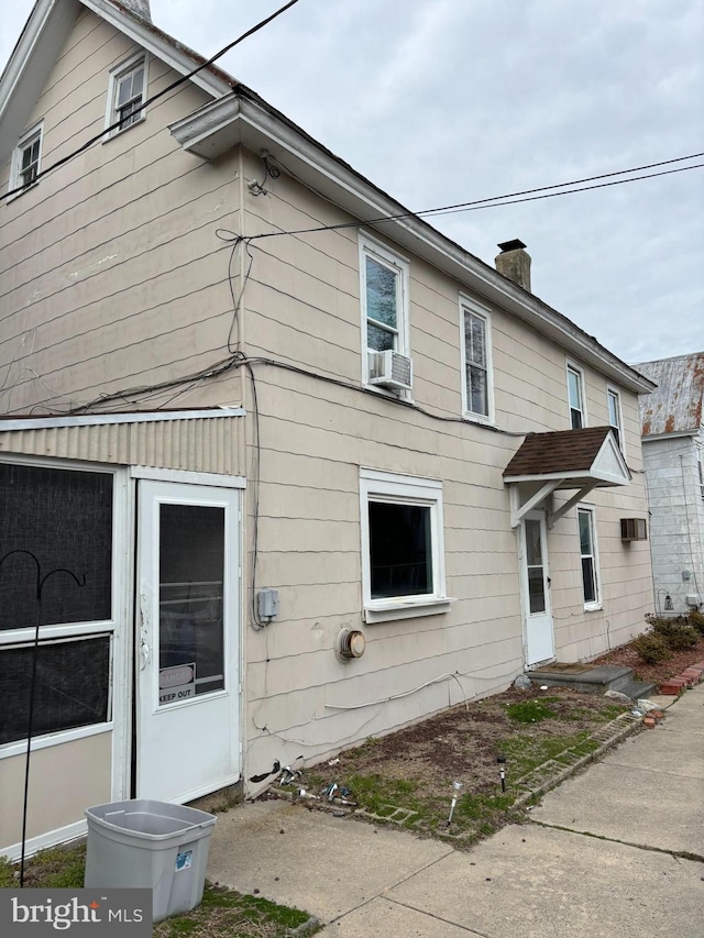 27 W David St, Frederica, DE 19946 - view of front of property with a chimney and cooling unit