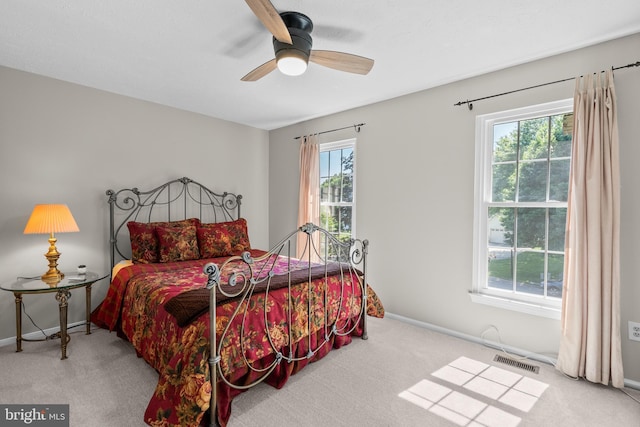 12407 Rousseau Ter, North Potomac, MD 20878 - carpeted bedroom featuring baseboards and ceiling fan