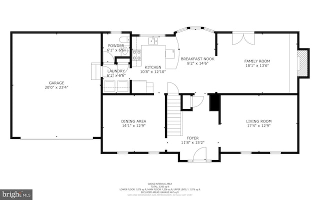 12407 Rousseau Ter, North Potomac, MD 20878 - view of property floor plan