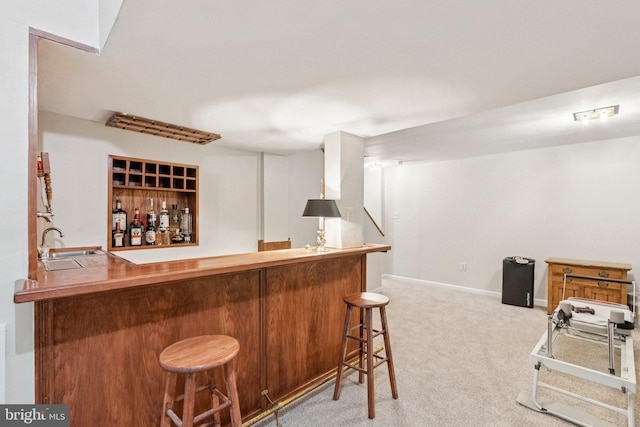 2085 Cobblestone Ln, Reston, VA 20191 - indoor bar featuring carpet flooring and baseboards