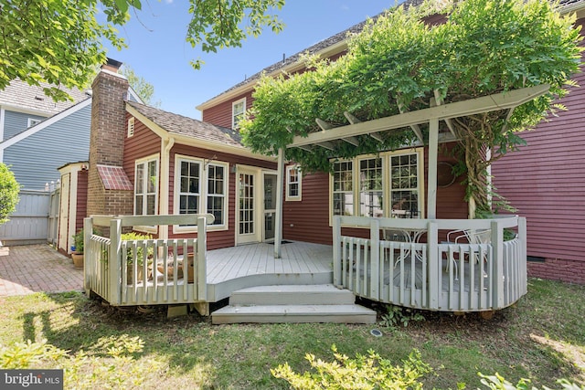 2085 Cobblestone Ln, Reston, VA 20191 - view of wooden terrace