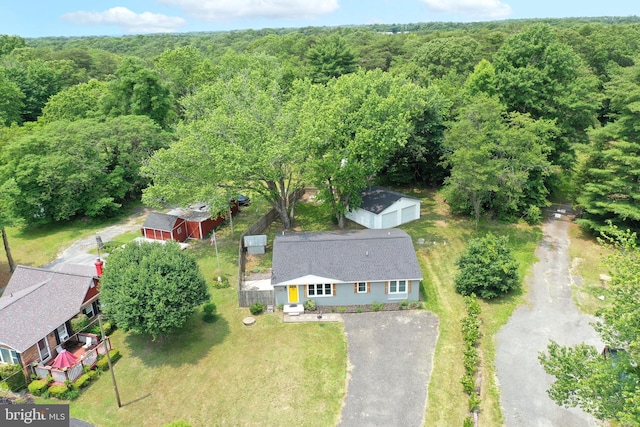 11487 Hg Trueman Rd, Lusby, MD 20657 - view from above of property featuring a forest