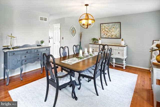 17 Shelly Dr, Reading, PA 19608 - dining space featuring wood finished floors, a chandelier, and baseboards