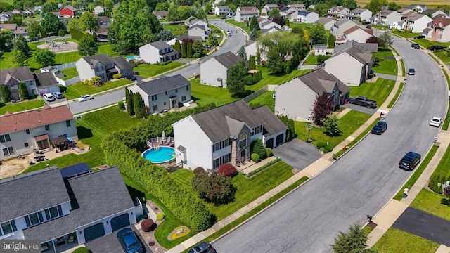 17 Shelly Dr, Reading, PA 19608 - aerial view of residential area featuring a pool area