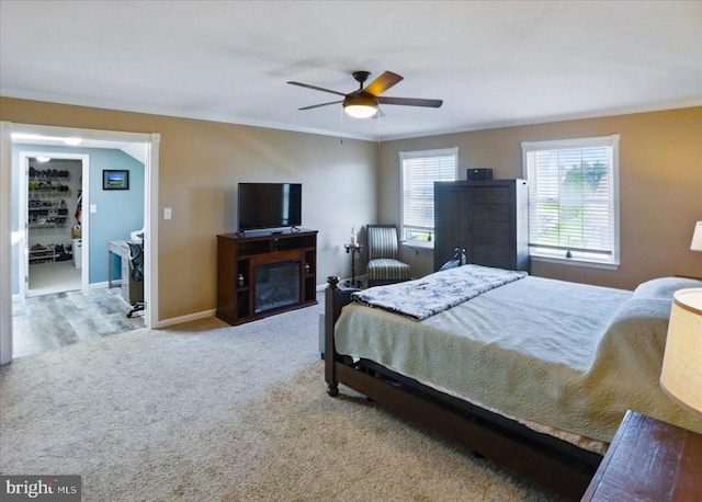 17 Shelly Dr, Reading, PA 19608 - carpeted bedroom featuring baseboards and a ceiling fan