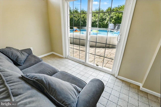 17 Shelly Dr, Reading, PA 19608 - living area featuring baseboards and tile patterned flooring