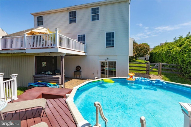 17 Shelly Dr, Reading, PA 19608 - outdoor pool featuring a deck