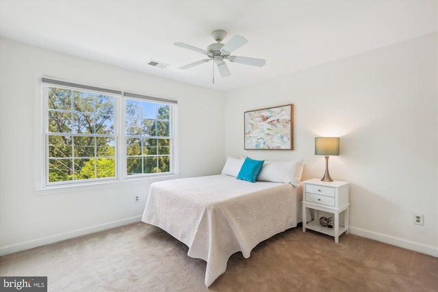 4410 S Pershing Ct, Arlington, VA 22204 - bedroom with carpet, baseboards, and ceiling fan