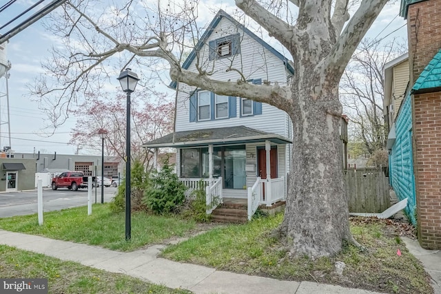 318 12th St, Hammonton, NJ 08037 - view of front of house with a porch and roof with shingles