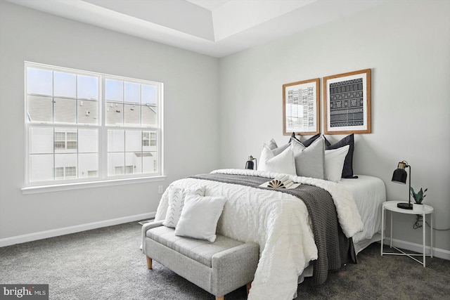 7710 Village Park Dr, Baltimore, MD 21222 - bedroom featuring dark carpet, baseboards, and multiple windows