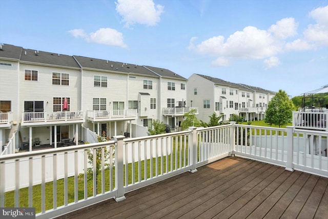 7710 Village Park Dr, Baltimore, MD 21222 - deck featuring a residential view