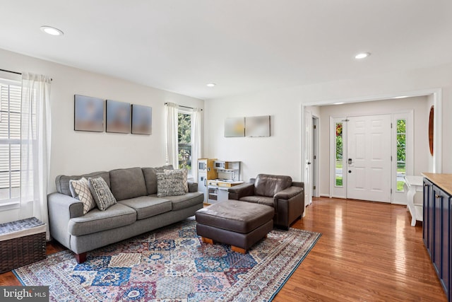 1112 Cornwallis Way, Collegeville, PA 19426 - living area with wood finished floors and recessed lighting