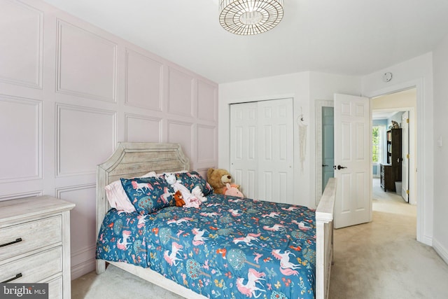 1112 Cornwallis Way, Collegeville, PA 19426 - bedroom featuring light carpet and a closet